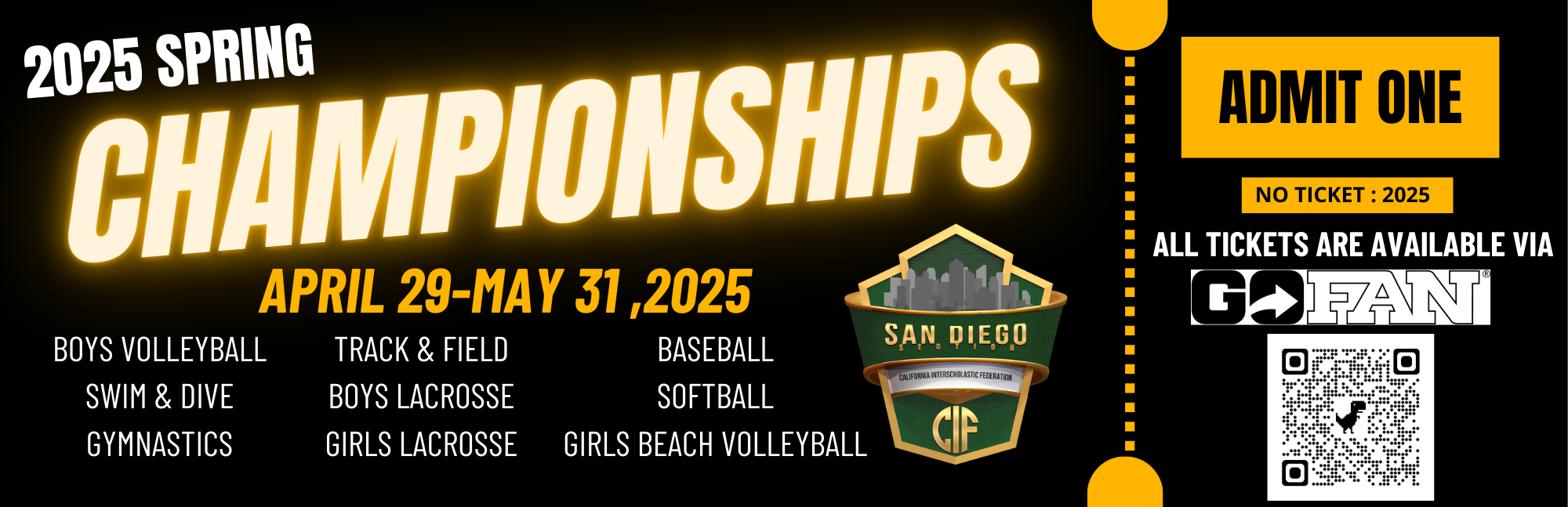 2025 CIFSDS Spring Championships - Brackets, Tickets and Live Streaming